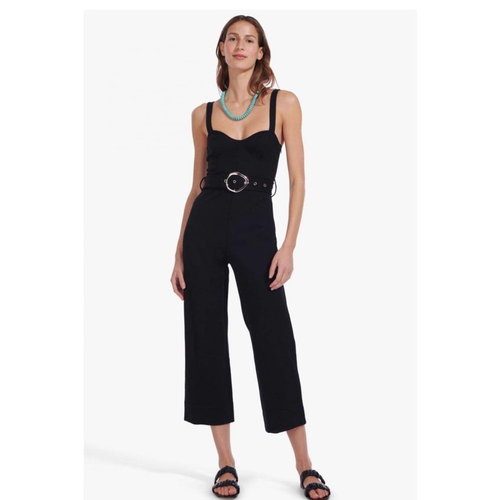 Staud black jumpsuit size small